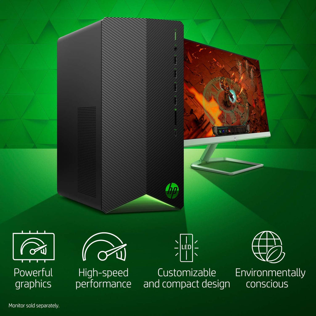 HP Pavilion Gaming Desktop, Intel Core i5, GTX 1650, 16GB RAM, 512GB SSD, Windows 11 E24633