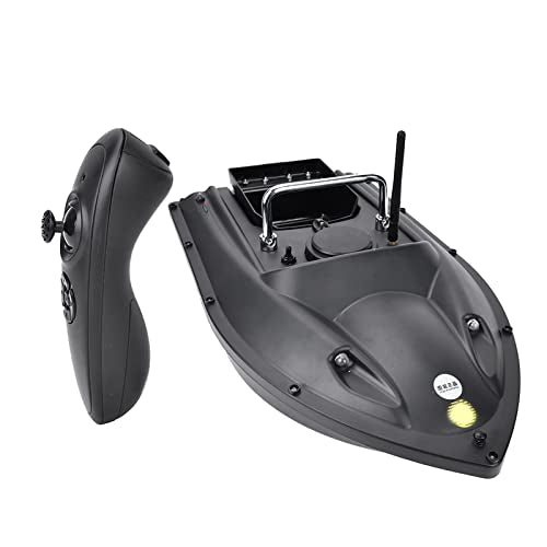 RC Bait Boat for Surf Fishing, 600M Black Remote Control Fishing Lure Bait Boat Fish Finder, Fishing Bait Boat Hook Post Boat, Loading Bait Boat for Carp Fishing Hook[US-Black]