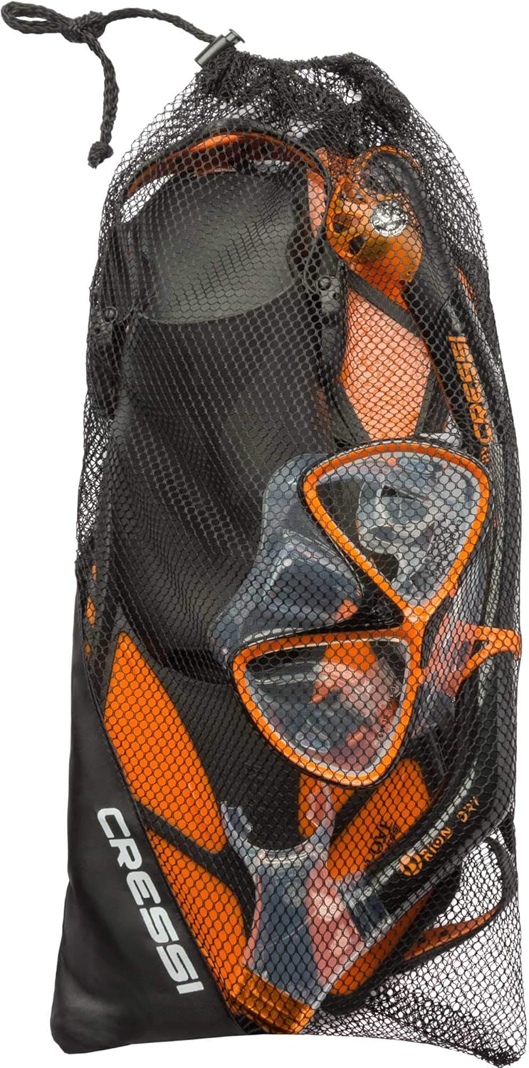 Cressi Bonete Pro Dry Set, Black/Orange, S/M V8040