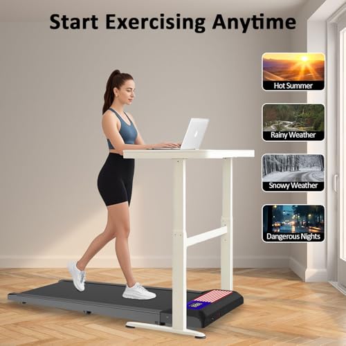 Walking Pad Treadmill with Incline for Home Office, 2.5 HP Portable I143989