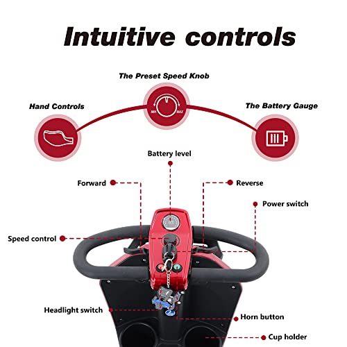 Outdoor Compact Foldable Mobility Scooter for Seniors and Adults F2779