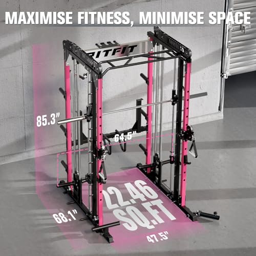 RitFit M1 & M1 Pro Smith Machine with Cable Crossover System for Home Gym Y659852