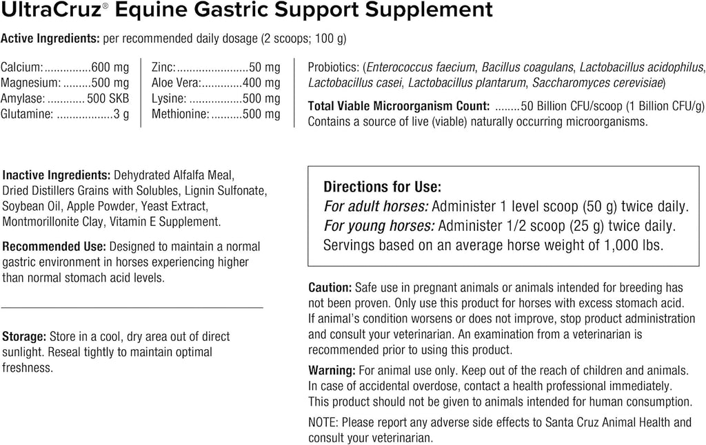 UltraCruz® Equine Gastric Support Supplement for Horses, 25 lb N7038