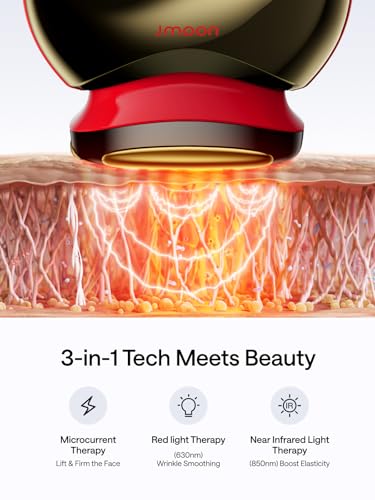 JMOON NouvelleSkin M30U PR Facial Toning Device, FDA-Cleared Microcurrent & Red Light Therapy T368584