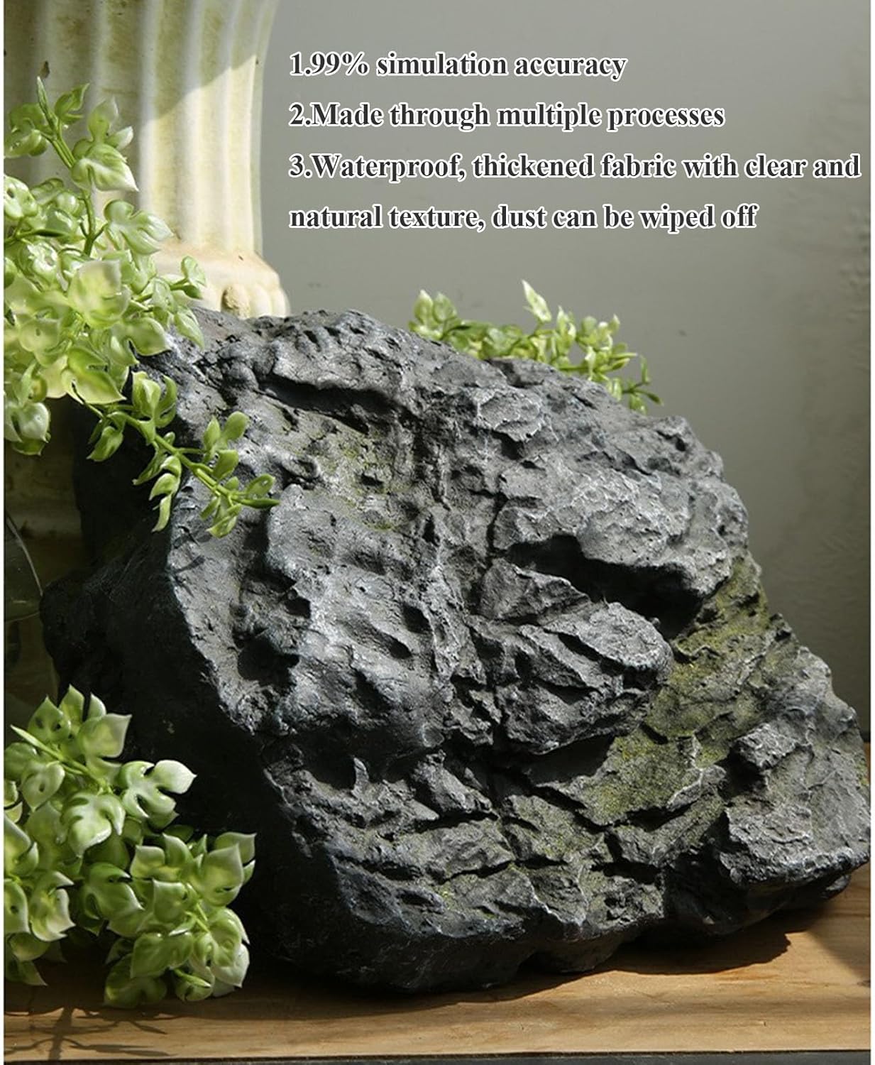 Artificial Rock Cover Faux Stone Septic Lid for Outdoor Landscaping Y3716