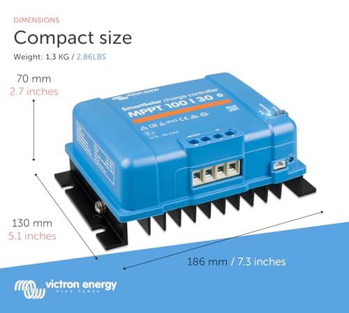 Victron Energy SmartSolar MPPT Solar Charge Controller 100V 50A 12/24V A5522