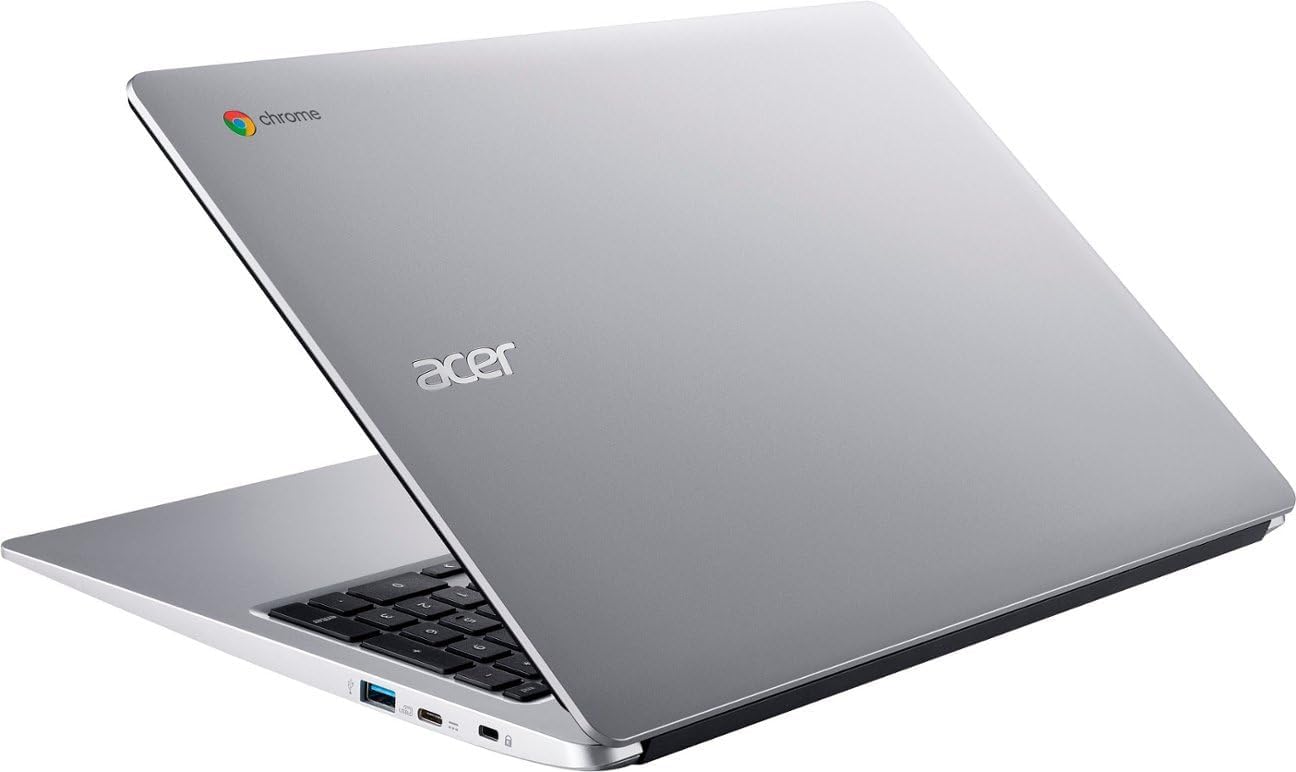 Acer Chromebook 315 15.6" HD Laptop with Protective Sleeve, Silver H922753