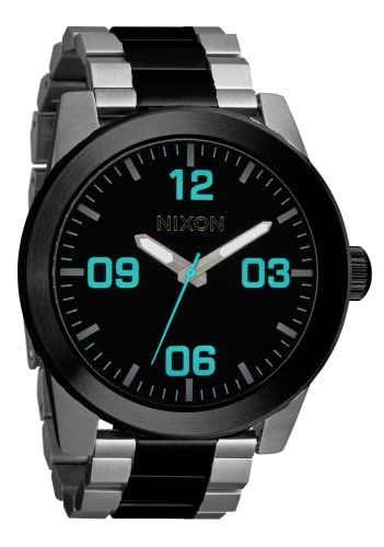 Nixon Corporal SS A346. 100m Water Resistant XL Men’s Watch (48mm Watch Face. 24mm Stainless Steel Band)