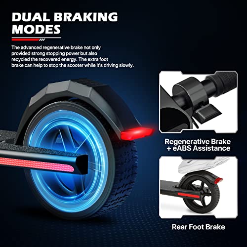 MoNiBloom E-Scooter Electric Folding Scooter with LED Display and Bluetooth APP E53743