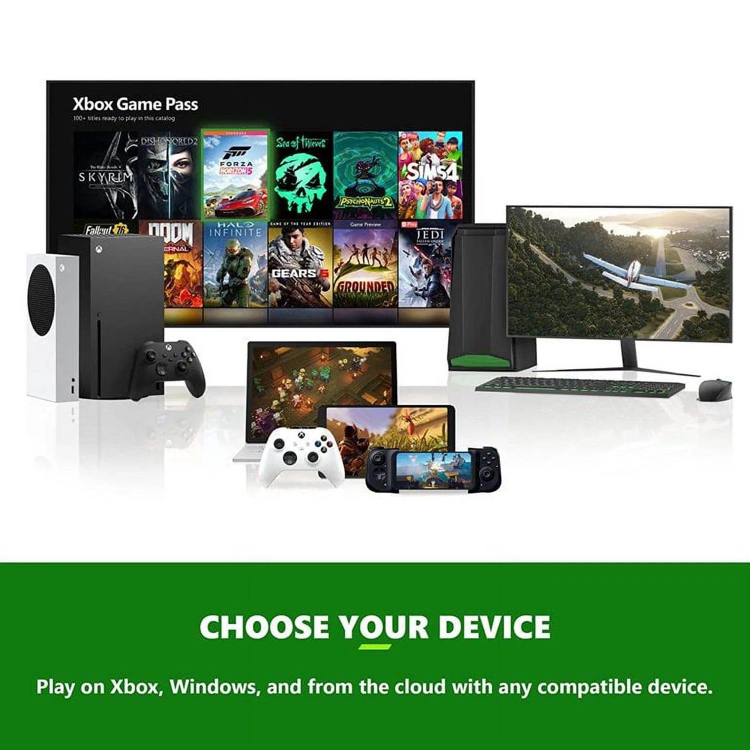 Microsoft Xbox Series S 512GB SSD Console with Two Controllers and 3 Month Game Pass Ultimate J57325