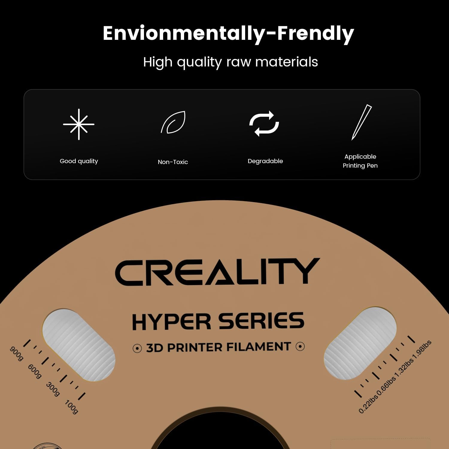 Creality Ender 3 V3 KE 3D Printer High-Speed Printing with Hyper PLA White P160389