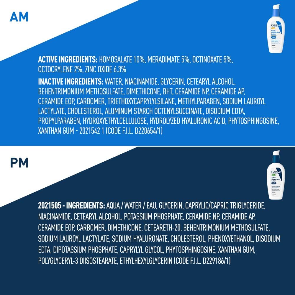CeraVe Day & Night Face Lotion Set with SPF 30, Fragrance Free M469566