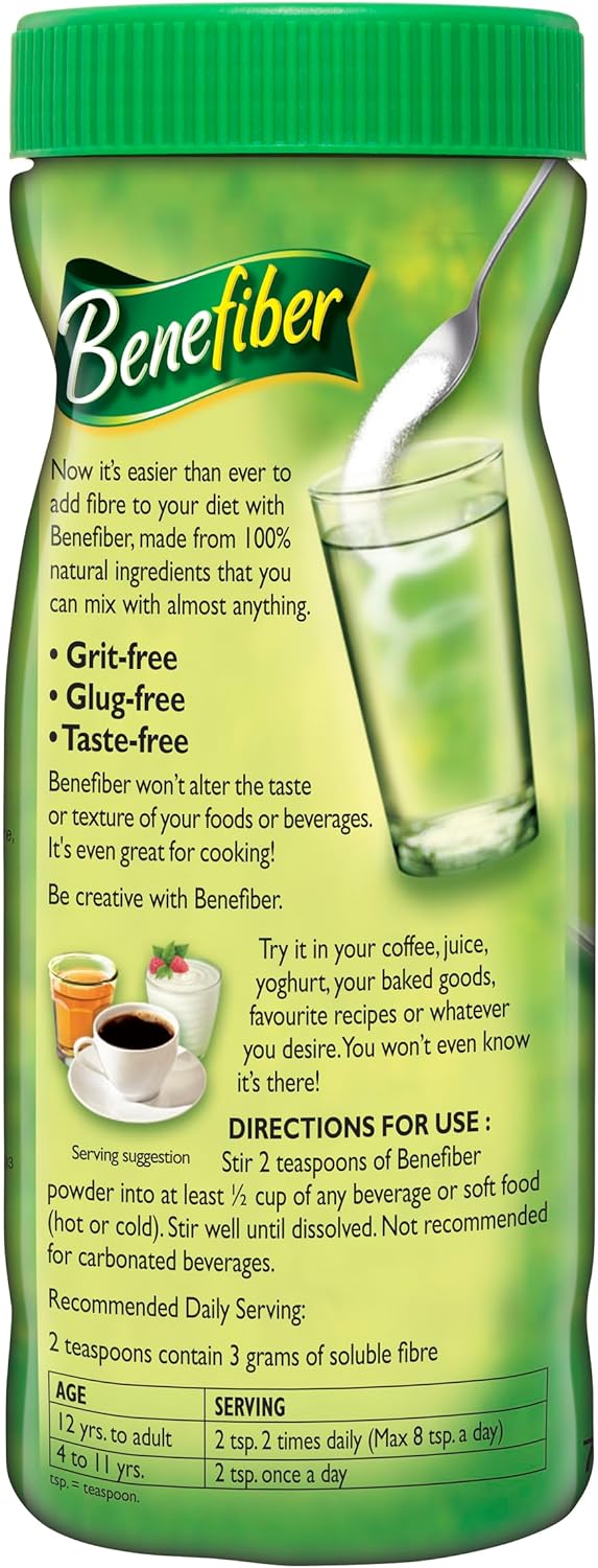 Benefiber Taste-Free Sugar-Free Fiber Supplement Powder, 74 Servings N979026