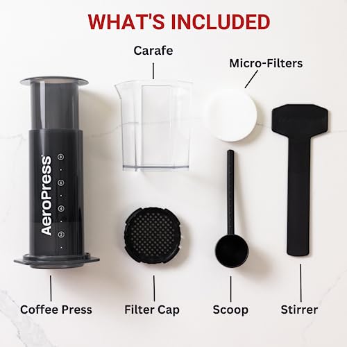 AeroPress Original Coffee Press – 3-in-1 Portable Coffee Maker for Travel C406