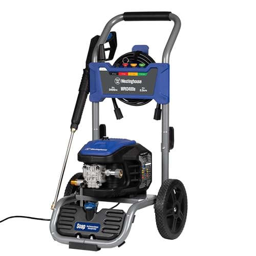 Westinghouse WPX3400e Electric Pressure Washer, 3400 PSI, 2.0 GPM, Brushless Motor N172