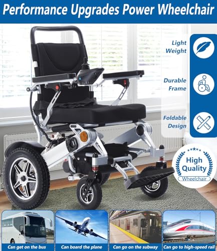 Foldable Electric Reclining Wheelchair for Elderly and Disabled O1071