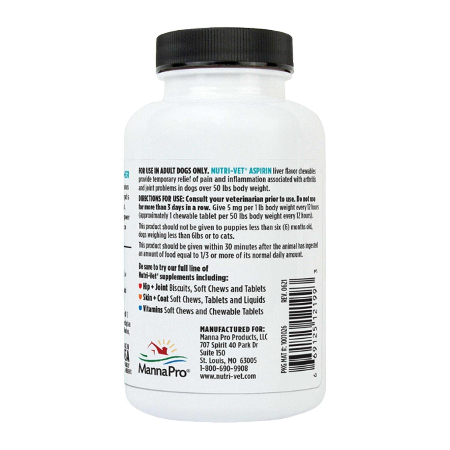 Nutri Vet Aspirin for Large Dogs F98357