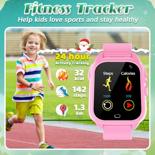 Kids Waterproof Smart Watch for Boys Girls Ages 3-12 with Camera and Games A870