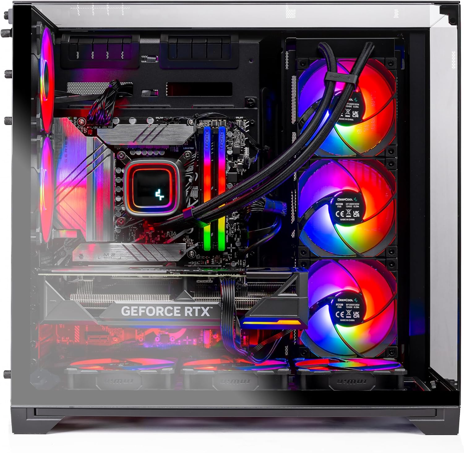 Skytech O11V Gaming PC Desktop, Ryzen 7 7700X, RTX 4070 Ti Super, 32GB DDR5, 1TB SSD Y2363