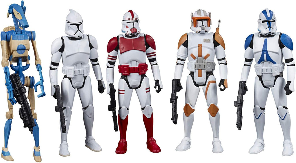 STAR WARS Celebrate The Saga Toys Galactic Republic Figure Set, 3.75-Inch-Scale Collectible Action Figure 5-Pack for Kids Ages 4 and Up