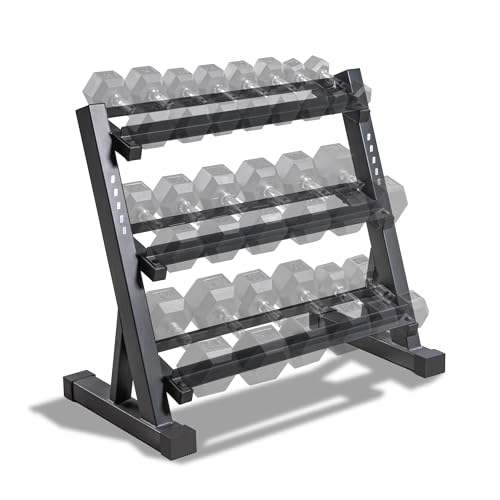 Marcy Weight Storage Organizer Rack for Dumbbells, Kettlebells & Plates W39798
