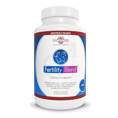Daily Wellness for Men - Male Fertility Supplements, Vitamin Blend Pills - Male Count Pre-Conception for Him - Fertility Supplements for Men - 60 Capsules, 1 Pack