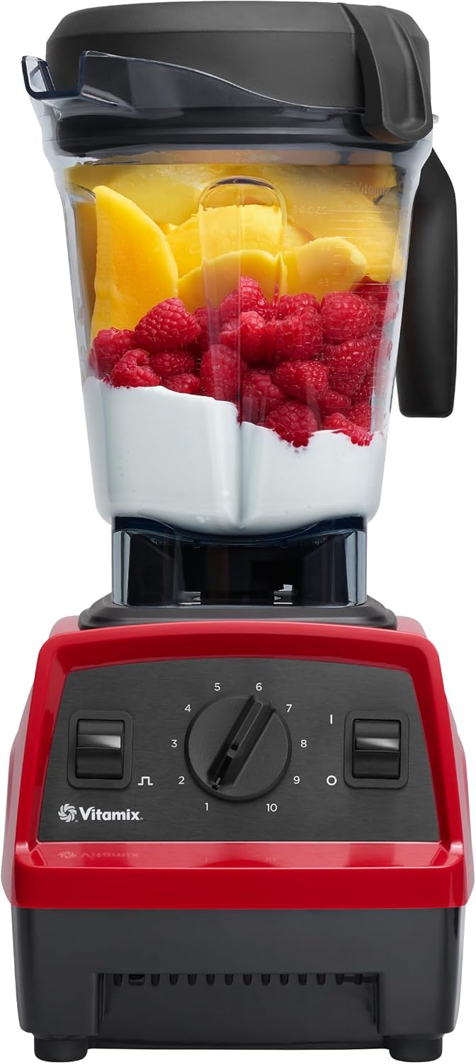Vitamix Explorian Blender, 64 oz, Red (Renewed Premium) E146841