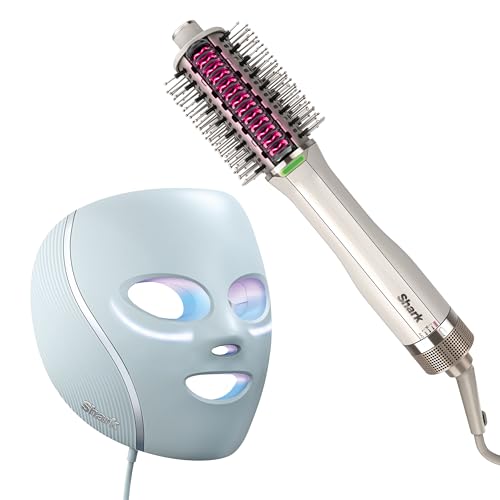 Shark CryoGlow LED Face Mask with Red & Blue Light Therapy, FW312 W545