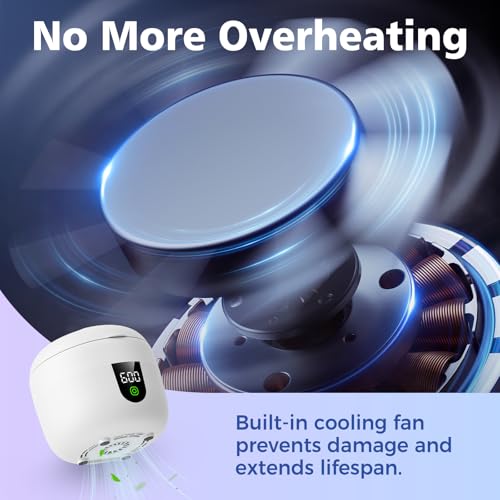 Ultrasonic Retainer Cleaner with Removable Tank for Aligners, Jewelry B601919
