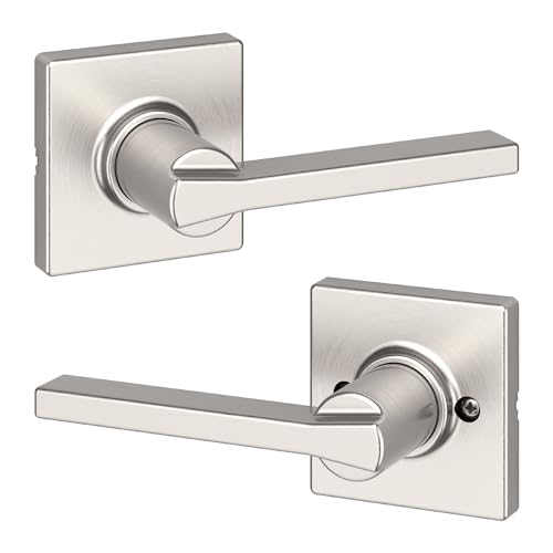 Kwikset Casey Interior Privacy Door Handle with Lock 10 Pack, Matte Black G103018