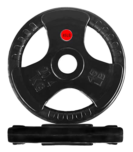 Olympic Cast Iron Weight Plates for Strength Training, Multiple Sizes S1890