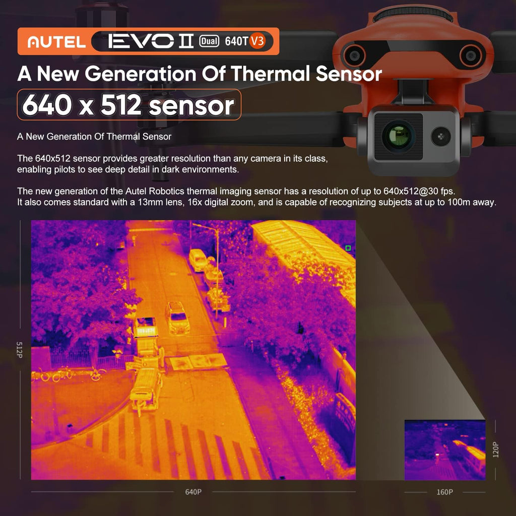 Autel Robotics EVO II Dual 640T V3 Thermal Imaging Drone O562