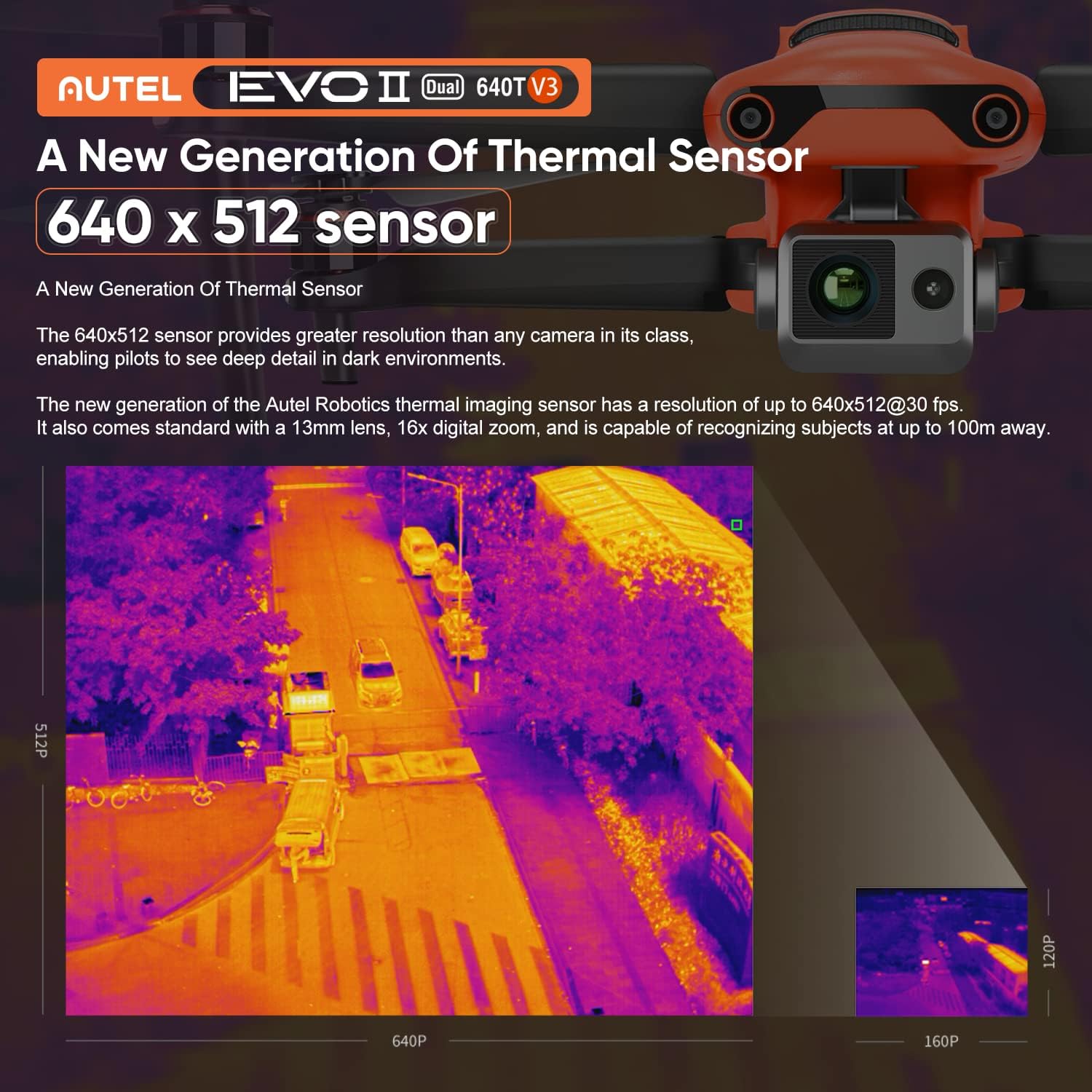 Autel Robotics EVO II Dual 640T V3 Thermal Imaging Drone O562