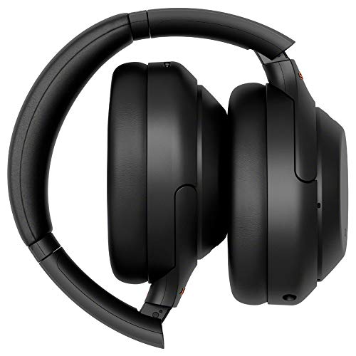 Sony WH-1000XM4 Wireless Noise Cancelling Over-Ear Headphones with Mic, Silver, Bundle with Case, Charger & Gym Bag R559
