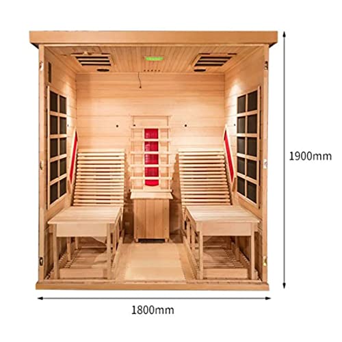 Portable Full Body Steam Sauna Tent for Home Spa with 1500W Steamer, Remote Control, Foldable Chair (Black) L89061