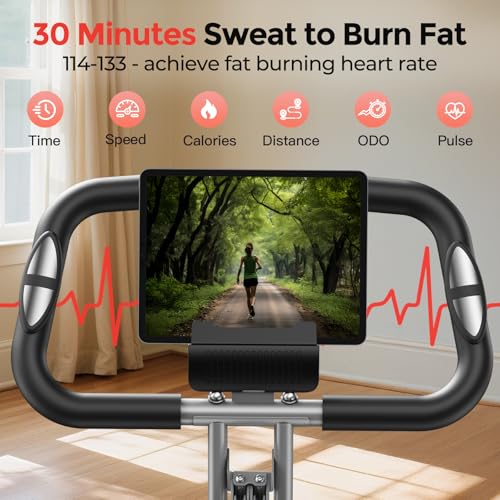 Pleny Folding Exercise Bike, 5-in-1 Stationary Bike for Home Gym L299