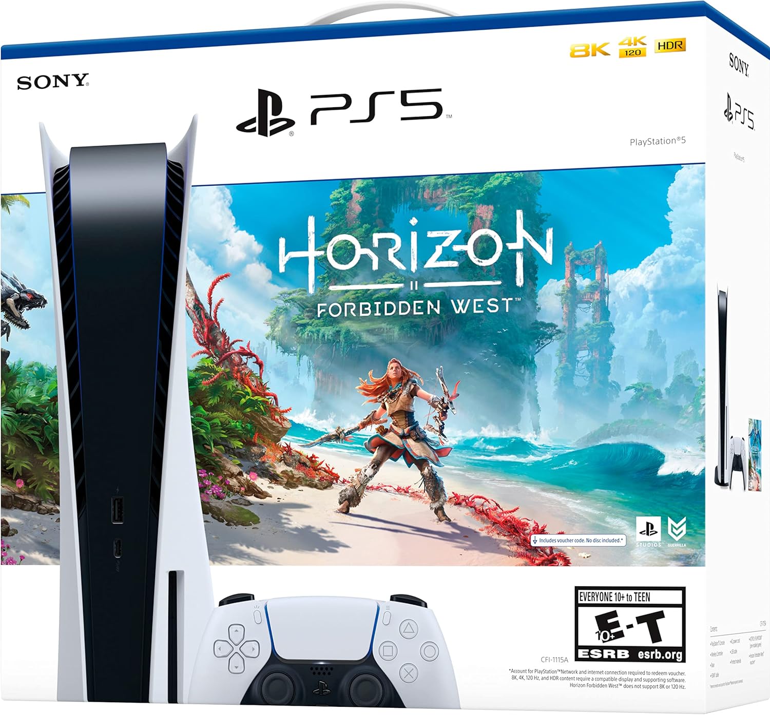 Sony PS5 Disc Version Console Horizon Forbidden West Bundle Q9821