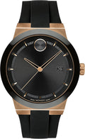 Movado Bold Fusion Men's Watch - Swiss Quartz 3H Movement, Silicone Strap - 5 ATM Water Resistance - Luxury Fashion Timepiece for Him - 42.30mm