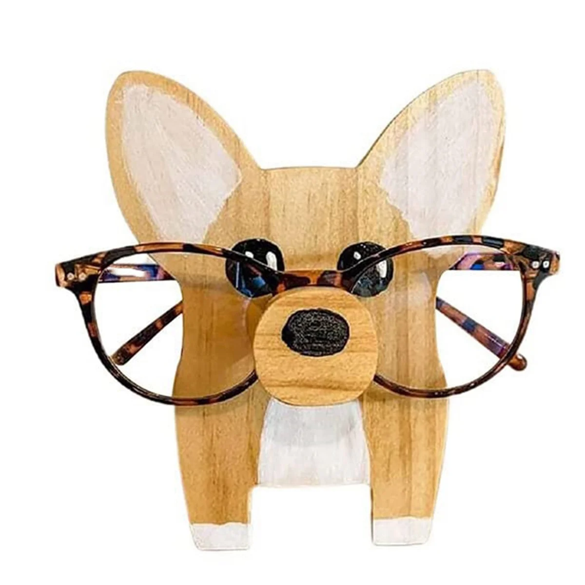 Wooden Animal Glasses Display Stand for Office Desktop U2175
