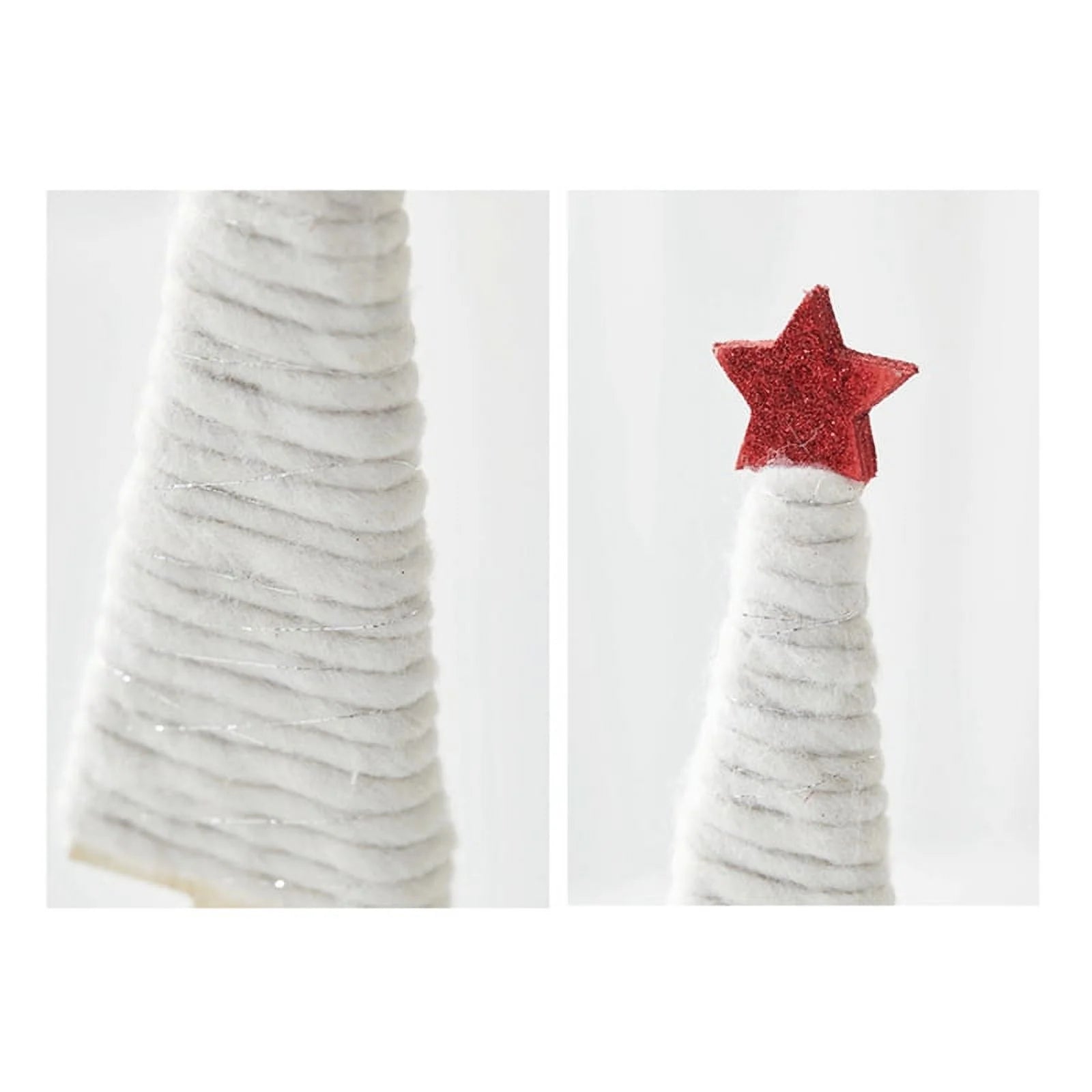 Christmas Wooden Wool Felt Elk Santa Ornament, Red C6332
