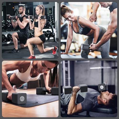 Sportneer Adjustable Dumbbells 5-in-1 Set of 2, 10 LB Hand Weights for Home Gym L73932