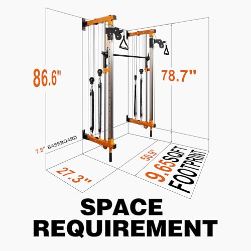 Wall Mount Smith Machine Power Cage with Cable Crossover I806