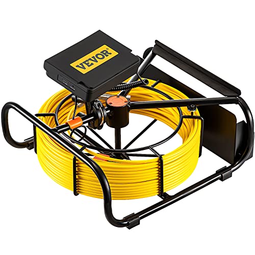VEVOR Sewer Camera 98.4ft Pipe Drain Inspection Camera with DVR and LED Lights J454147