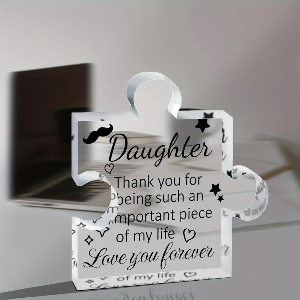 Acrylic Desk Plaque Gift for Daughter "You Will Always Be My Baby Girl" from Mom Dad L416
