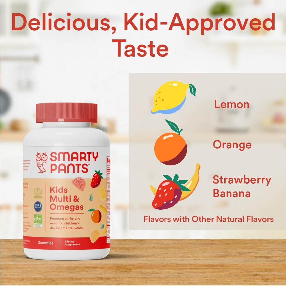 SmartyPants Kids Complete Gummy Vitamins with Omega 3, 120 Count X71612