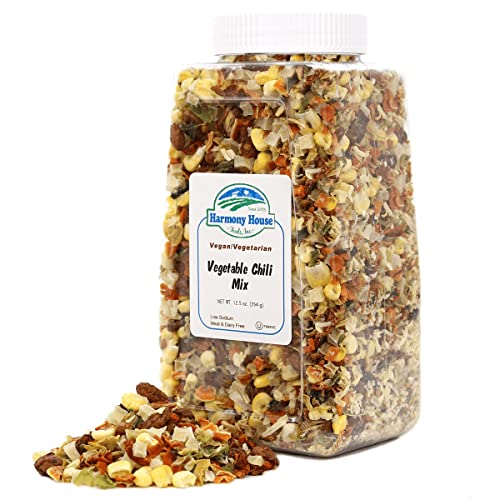 Harmony House Premium Vegetable Soup Mix - Dehydrated Vegetables, 9 oz Jar W10133