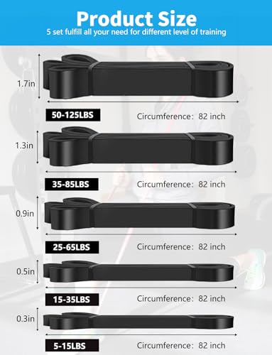 Resistance Bands Set for Pull Up Assistance and Muscle Training N108330