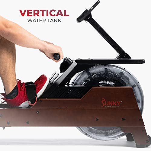 Sunny Health & Fitness Elite Water Rowing Machine T4389