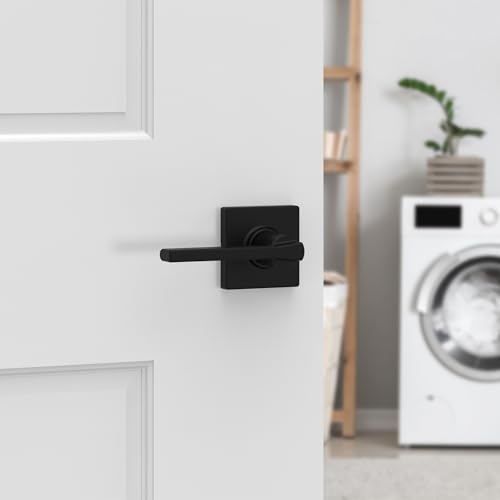 Kwikset Casey Interior Privacy Door Handle with Lock 10 Pack, Matte Black G103018