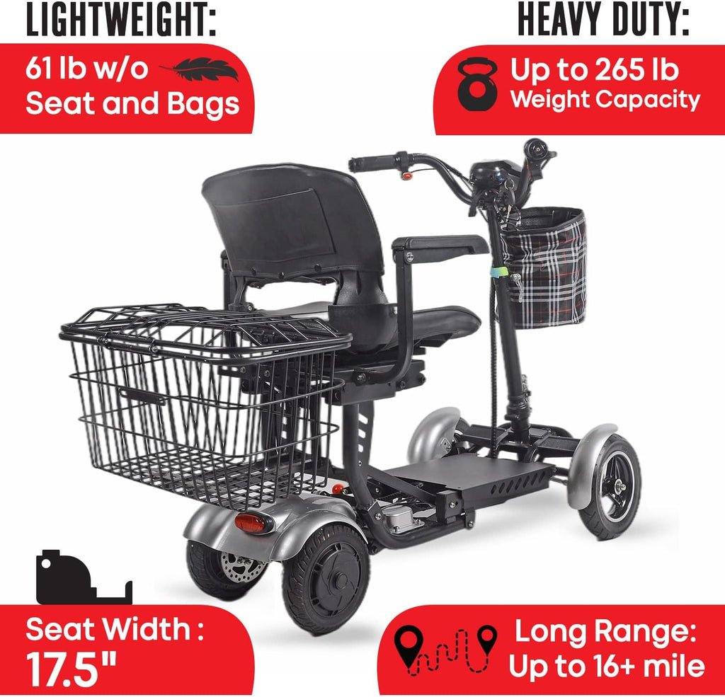 Rubicon FX3 All Terrain 4 Wheel Mobility Scooter for Seniors C83317